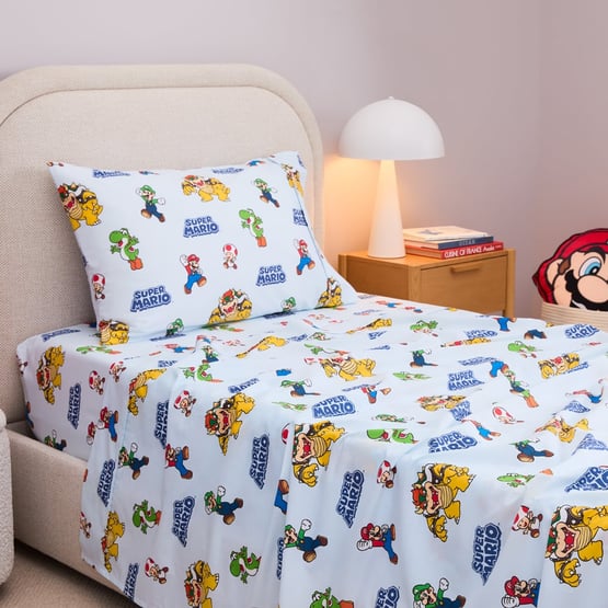Nintendo Super Mario Blue Sheet Set 