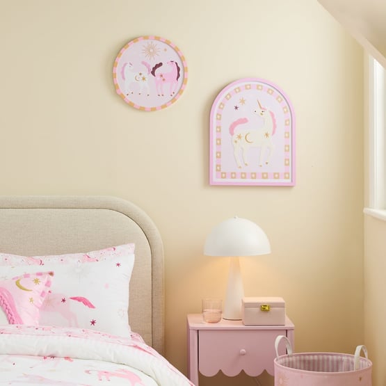 Starla Unicorn Round Wall Art