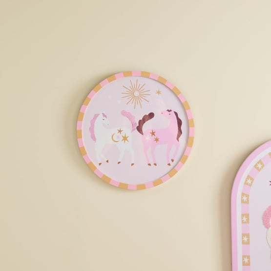 Starla Unicorn Round Wall Art