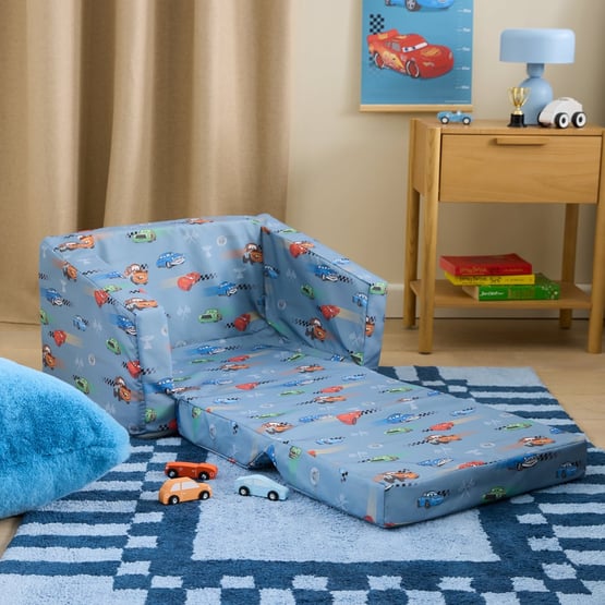 Disney Pixar Cars Blue Flip Out Sofa
