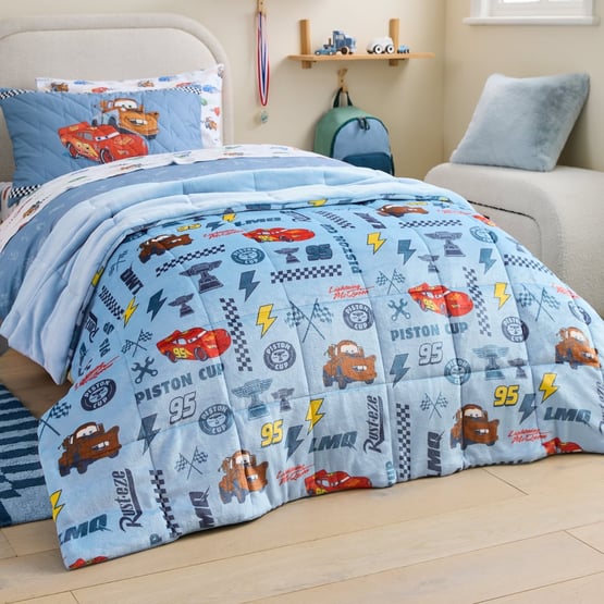 Disney Blue Pixar Cars Super Cuddly Blanket