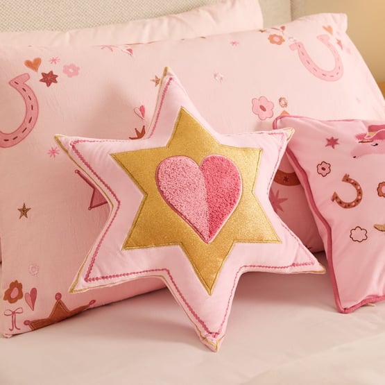Cowgirl Star Pink Cushion