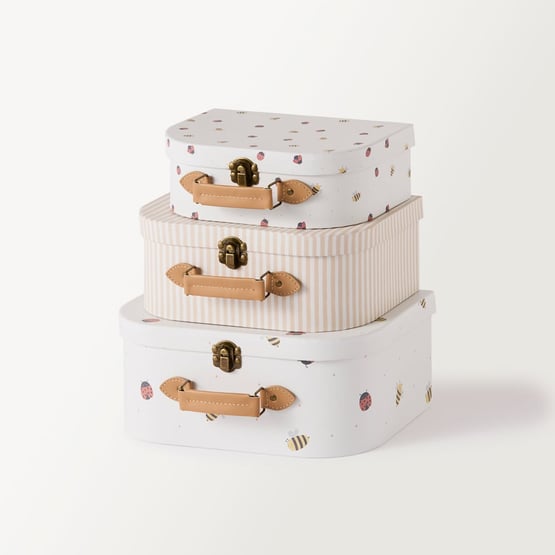 Lady Bugs Decorator Suitcases Set of 3