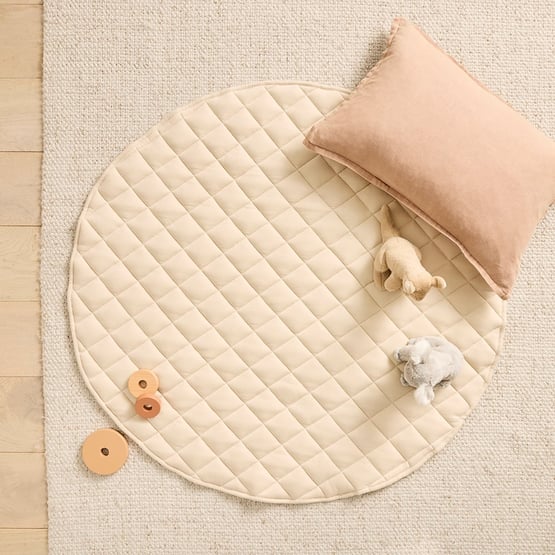 Ultra Soft Natural Australian Animals Jersey Cotton Quilted Baby Play Mat