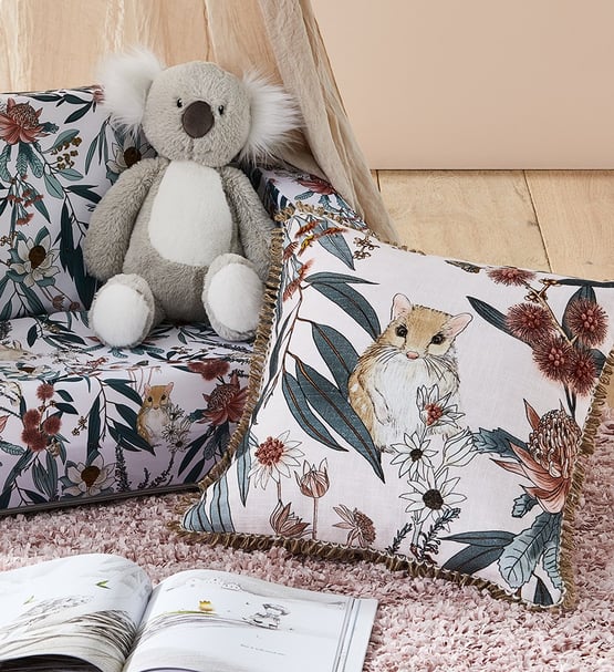 Bush Magic Blush Textured Cotton Cushion