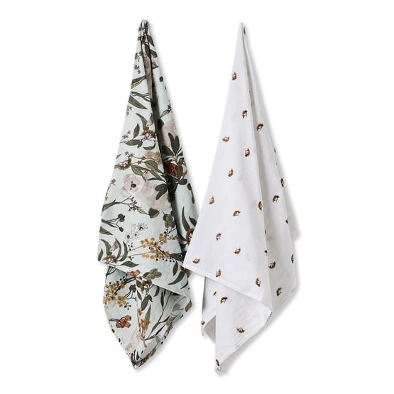 Organic Cotton Muslin Gumnut Gully Pack of 2 Swaddles