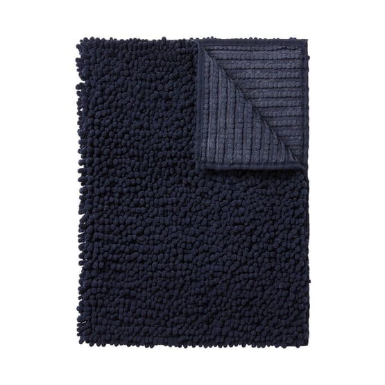 Microplush Navy Bobble Bath Mat