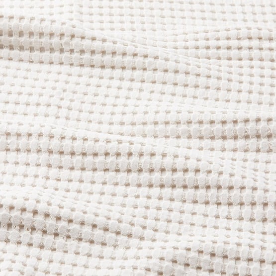 European Collection Turkish Cotton Natural Waffle Blanket