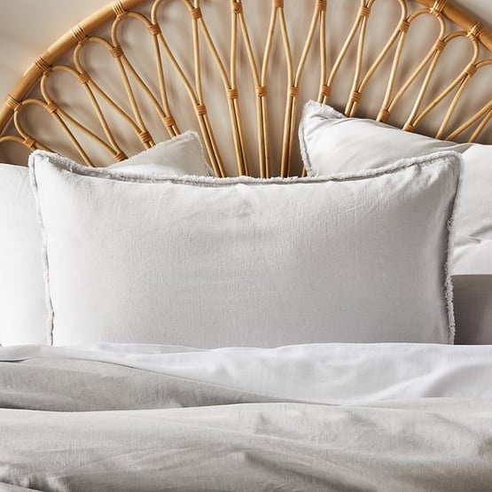 Bamboo Linen Silver Quilt Cover