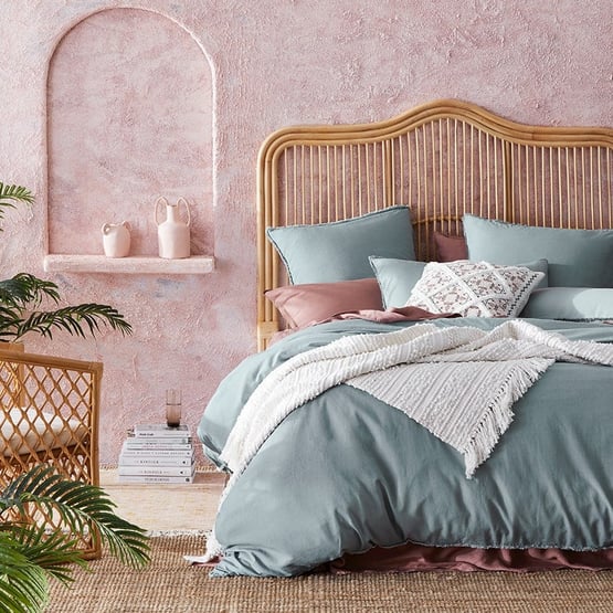 Bamboo Linen Sage Quilt Cover