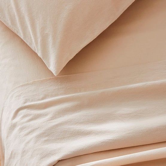 Stonewashed Cotton Sand Sheet Separates