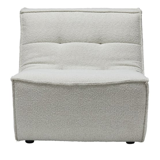 Otis Lounge Chair 1 Seater Snow Boucle 