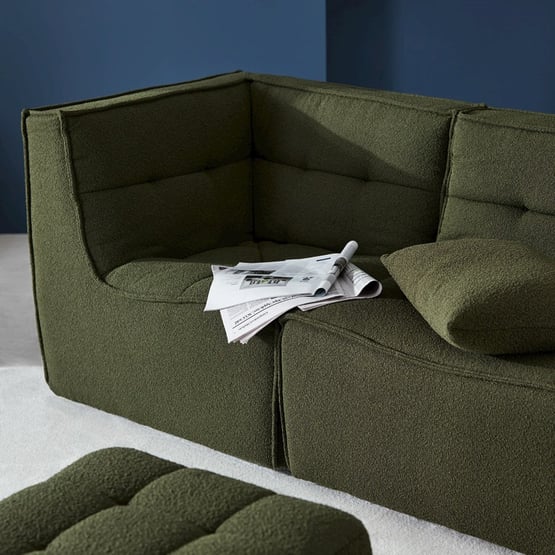 Otis Lounge Chair Corner Forest Boucle 