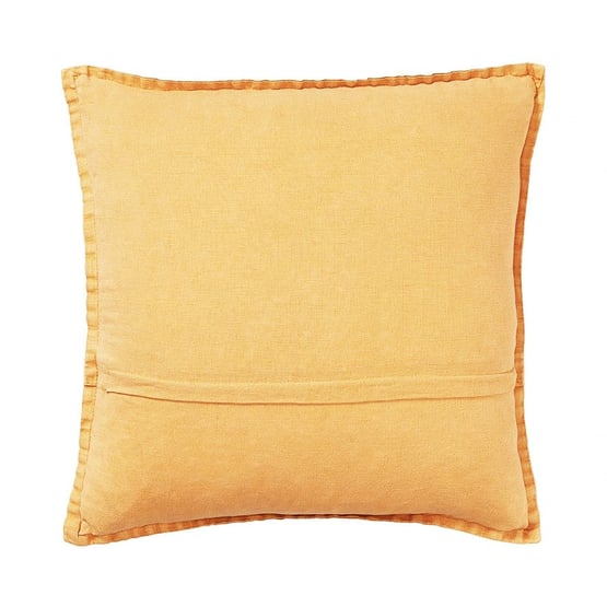 Belgian Burnt Butter Vintage Washed Linen Cushion