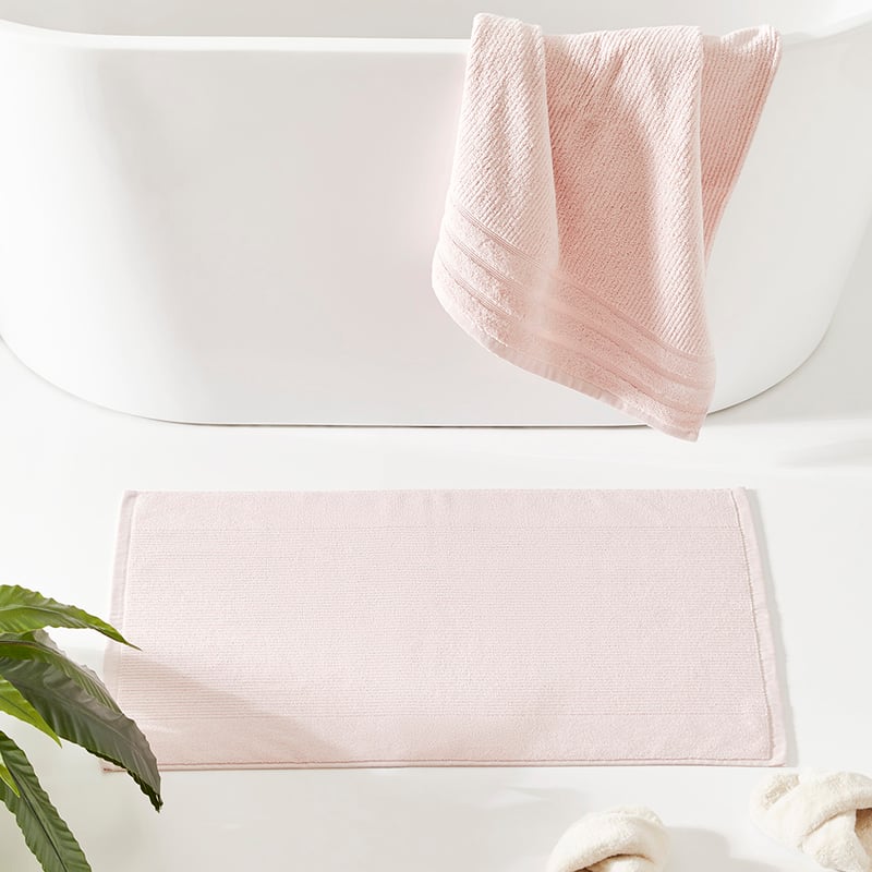 Flinders Blush Pink Bath Mat