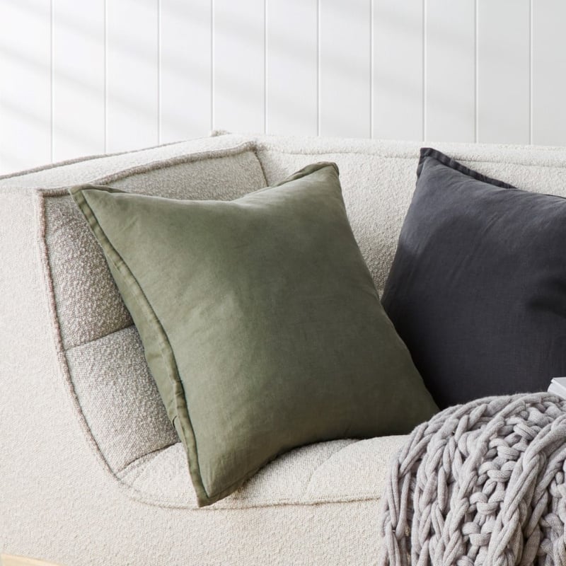 Belgian Forest Vintage Washed Linen Cushion