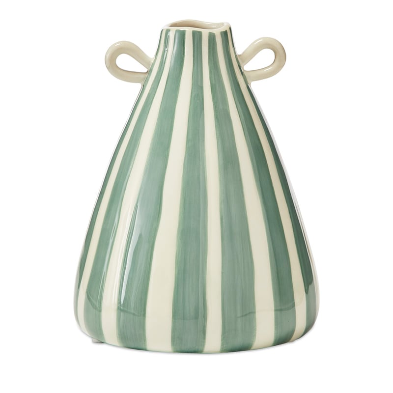 Lyon Green Stripe Vase