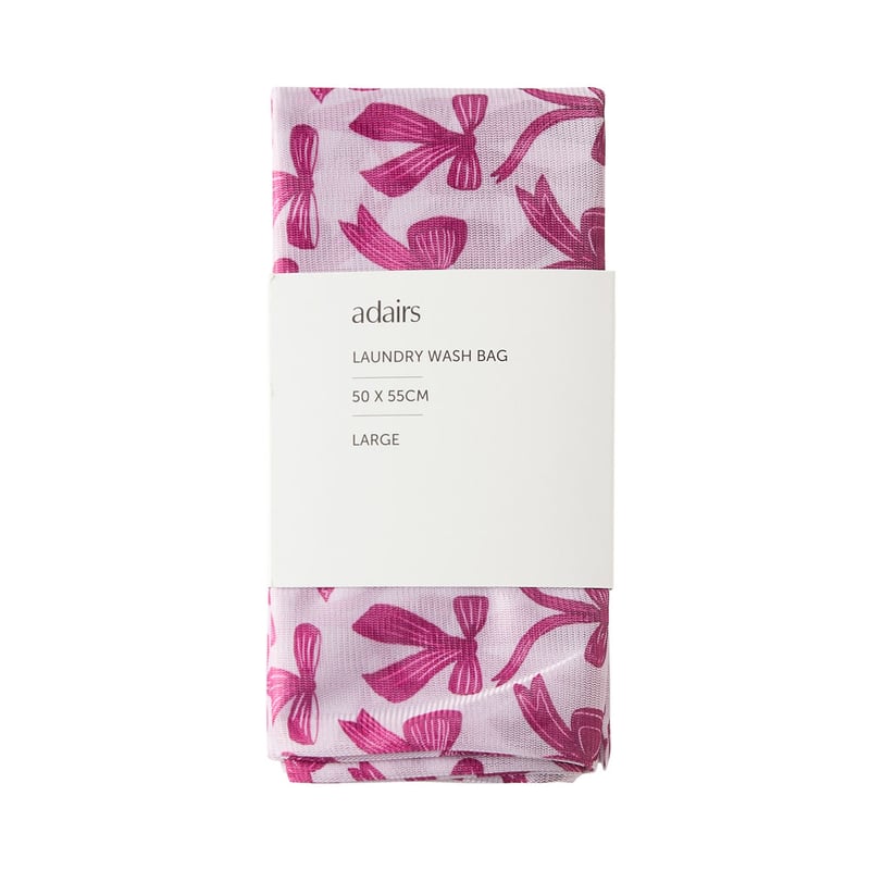 Laundry Pinks Pretty Bow Wash Bag