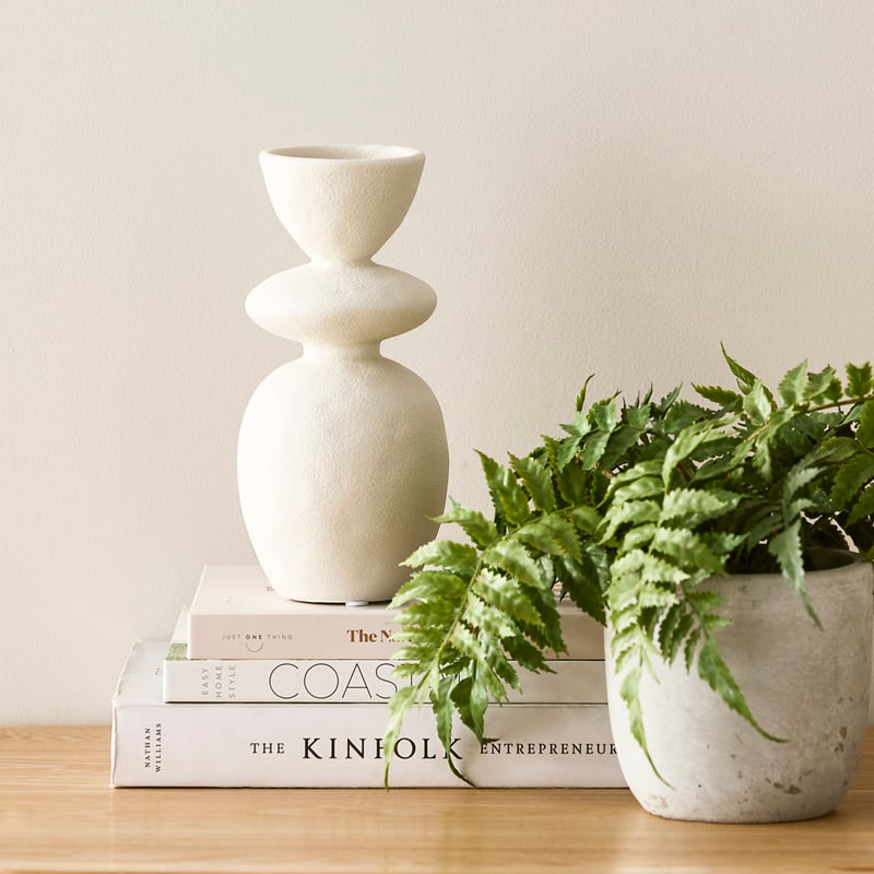 Totem Large White Vase