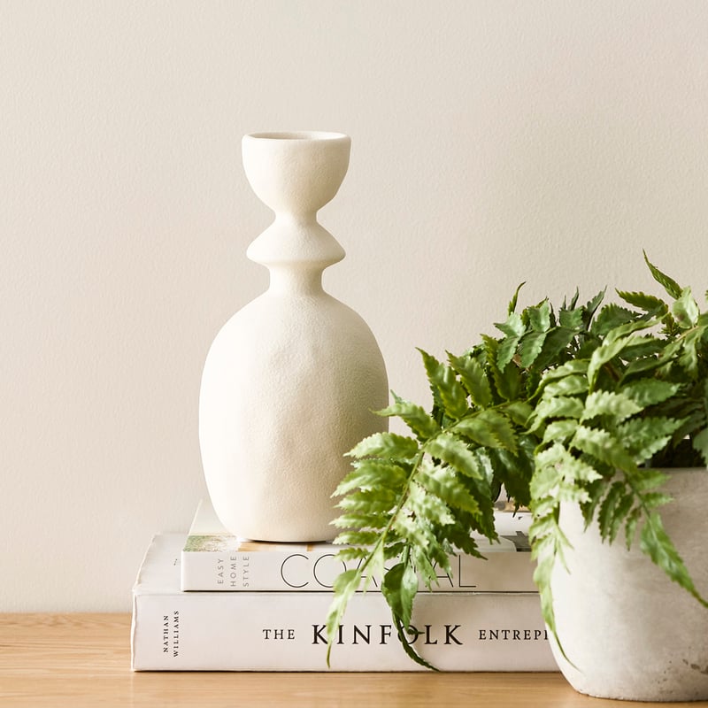 Totem Medium White Vase