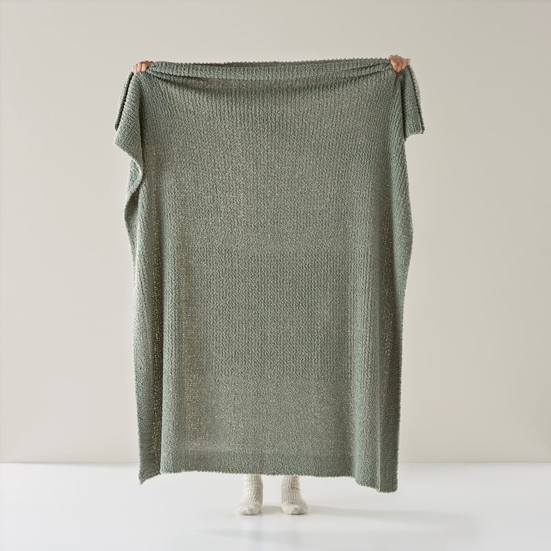 Manhattan Lily Pad Boucle Throw