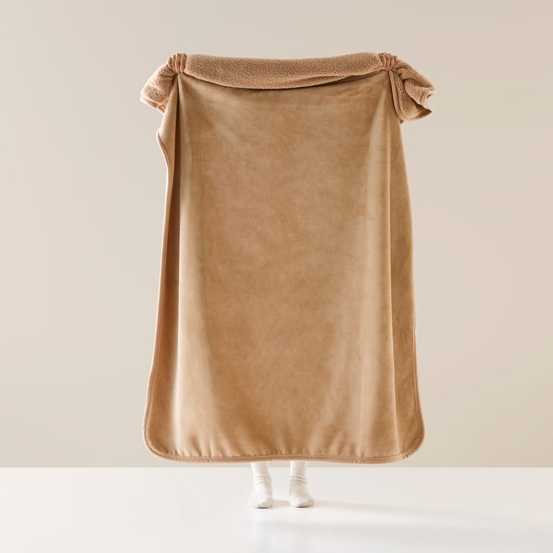 Sherpa Cappuccino Throw