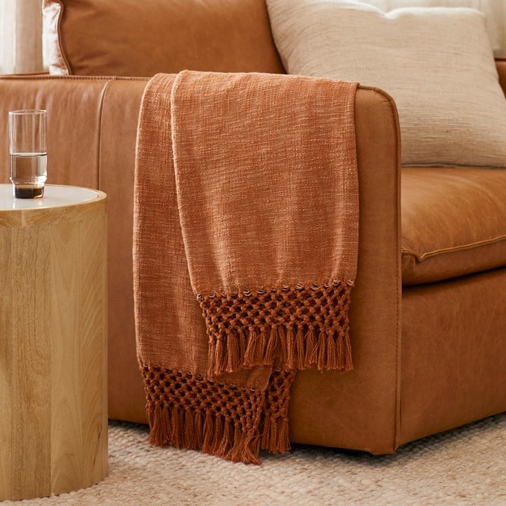 Macrame Knot Spices Marle Throw