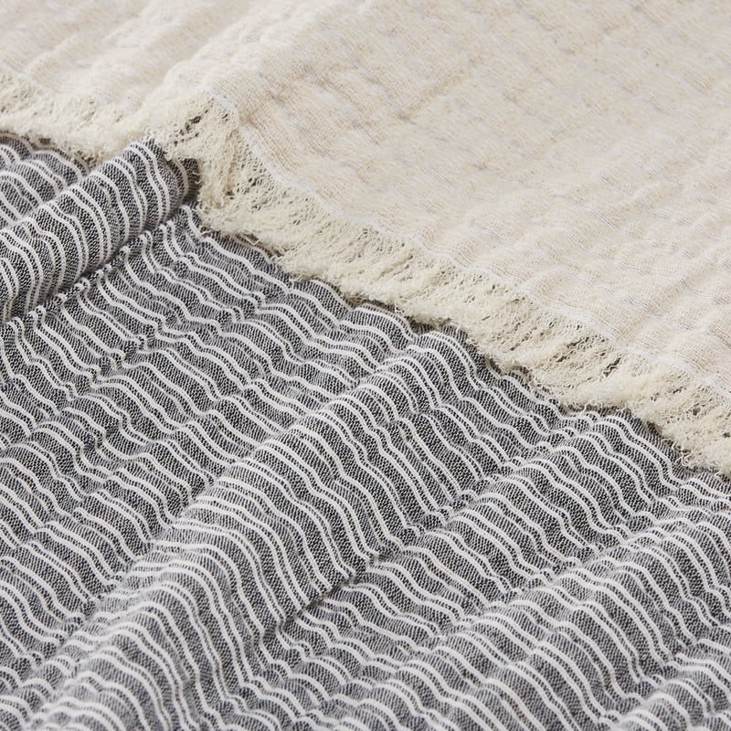 Lucas Blue Stripe Throw