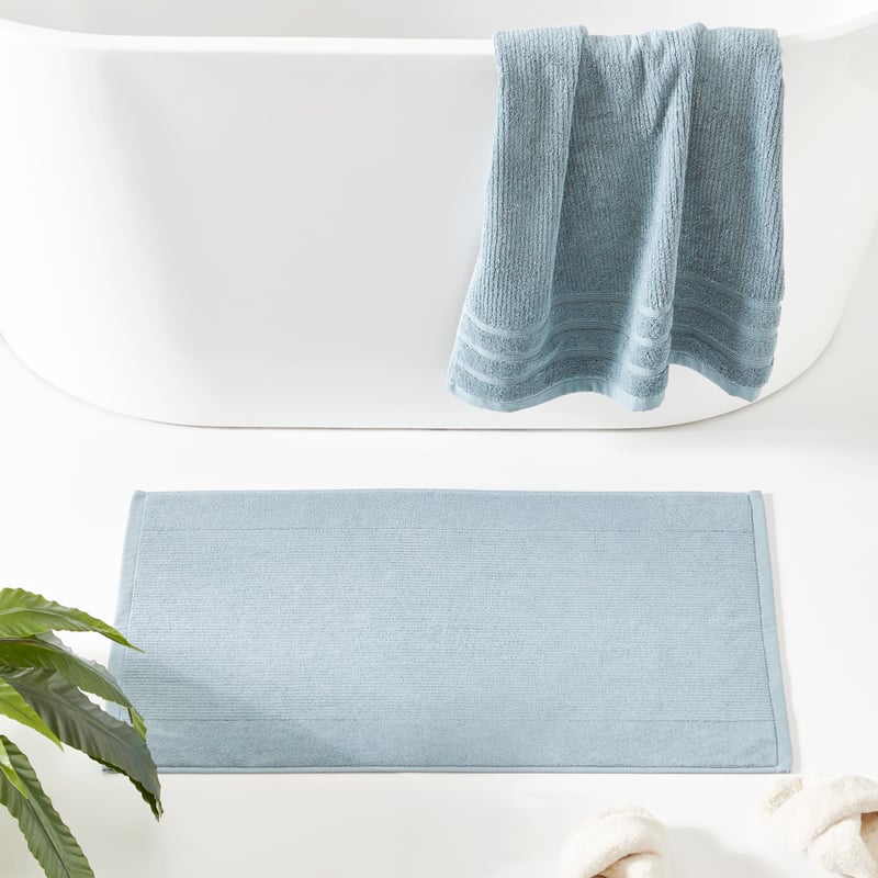 Flinders Towel Sea Blue Bath Mat