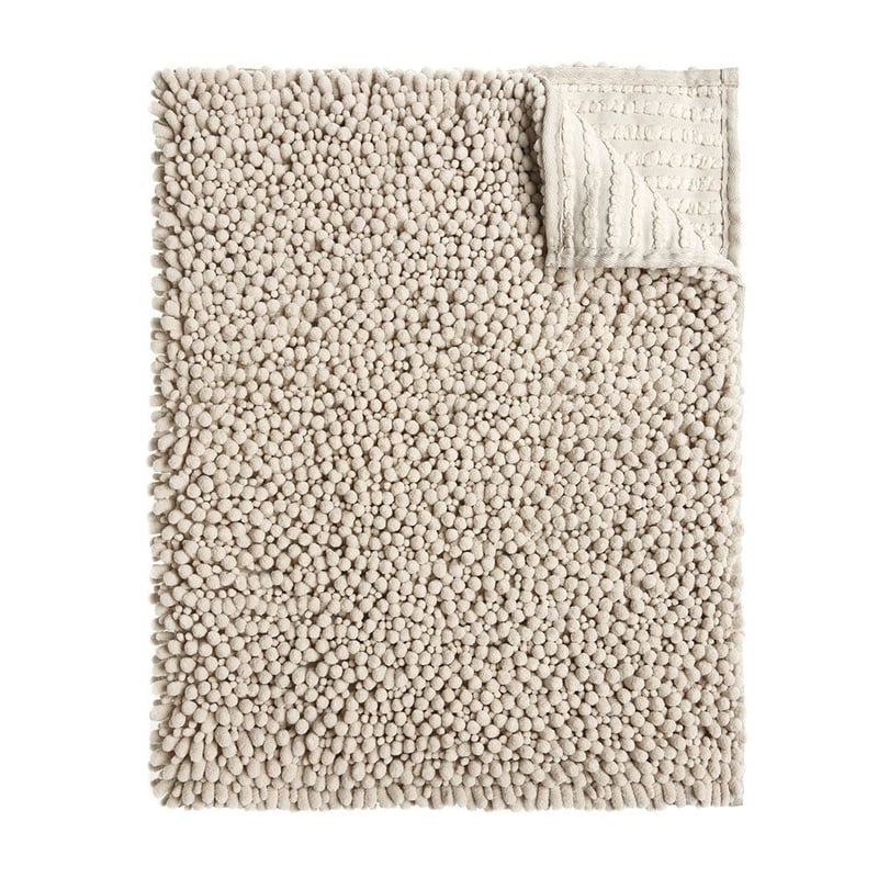 Microplush Stone Bobble Bath Mat
