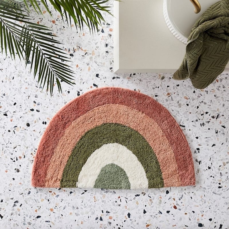 Rainbow Earth & Green Semi-Circle Bath