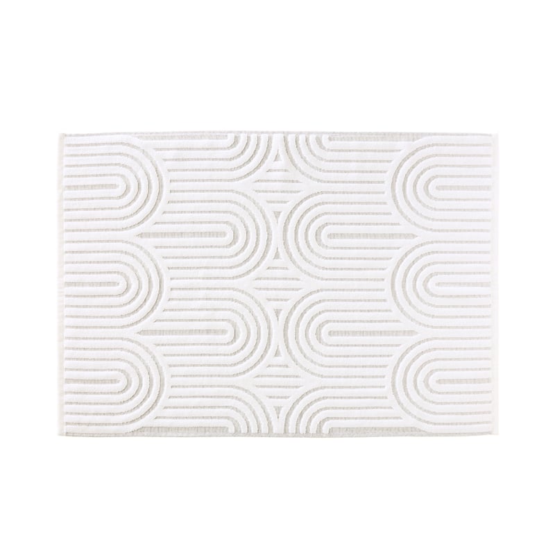 Archie White Marle Bath Mat