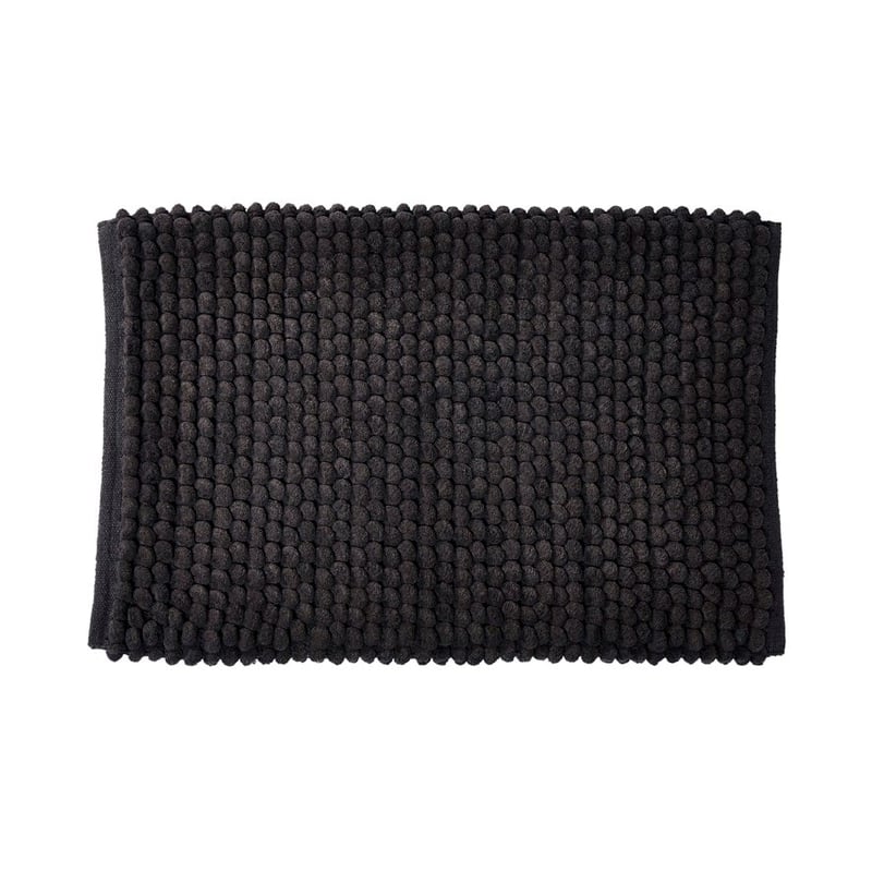 Chunky Coal Bobble Bath Mat