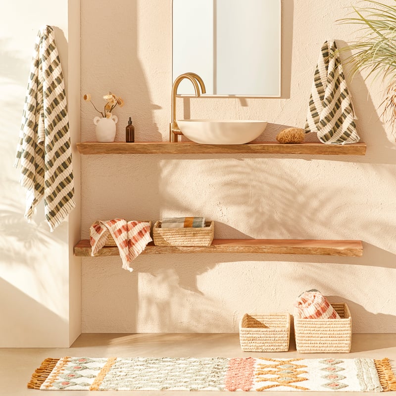 Farah Natural Multi Bath Runner