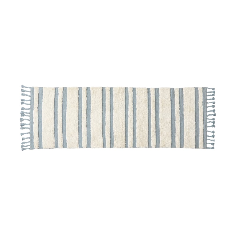 Riviera Sea Blue Multi Stripe Bath Runner