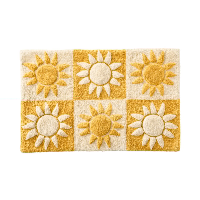 Sun Check Golden Multi Bath Mat
