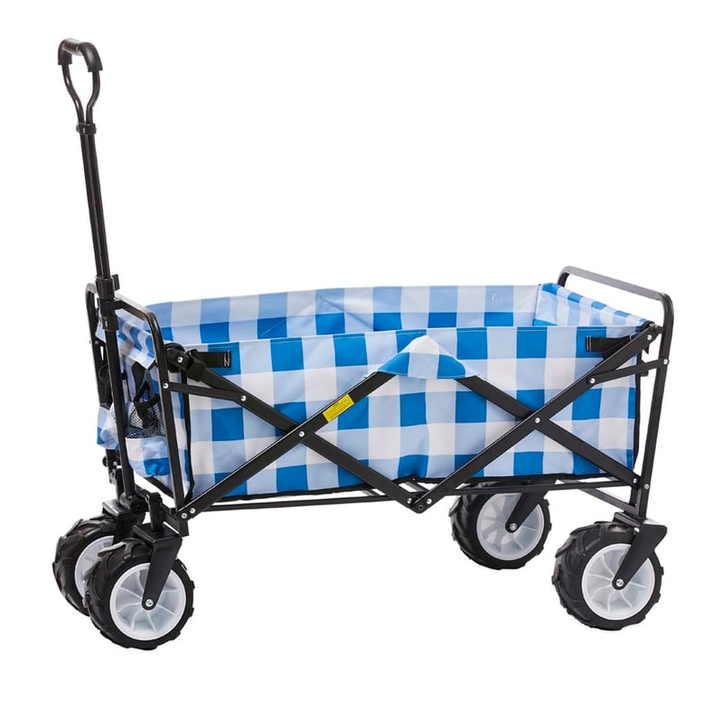 Blue Gingham Beach Trolley