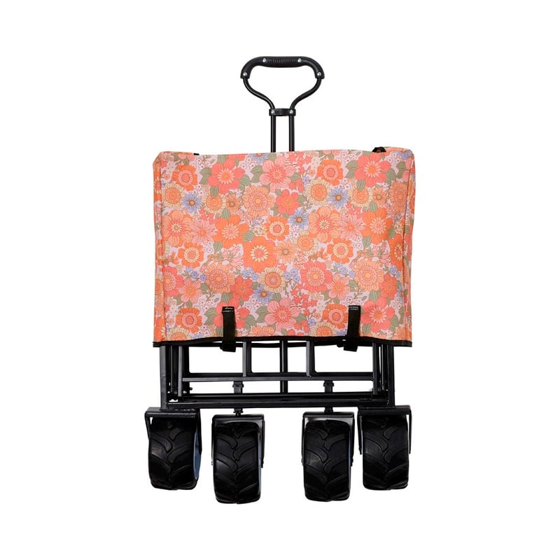 Retro Floral Pink Beach Trolley