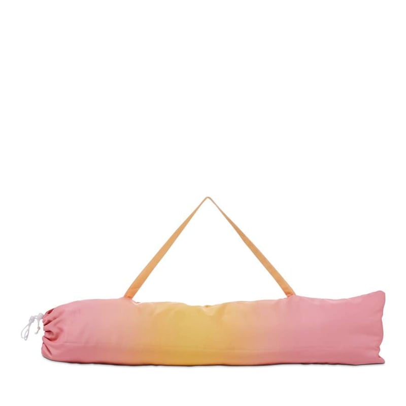 Yellow & Coral Ombre Beach Umbrella