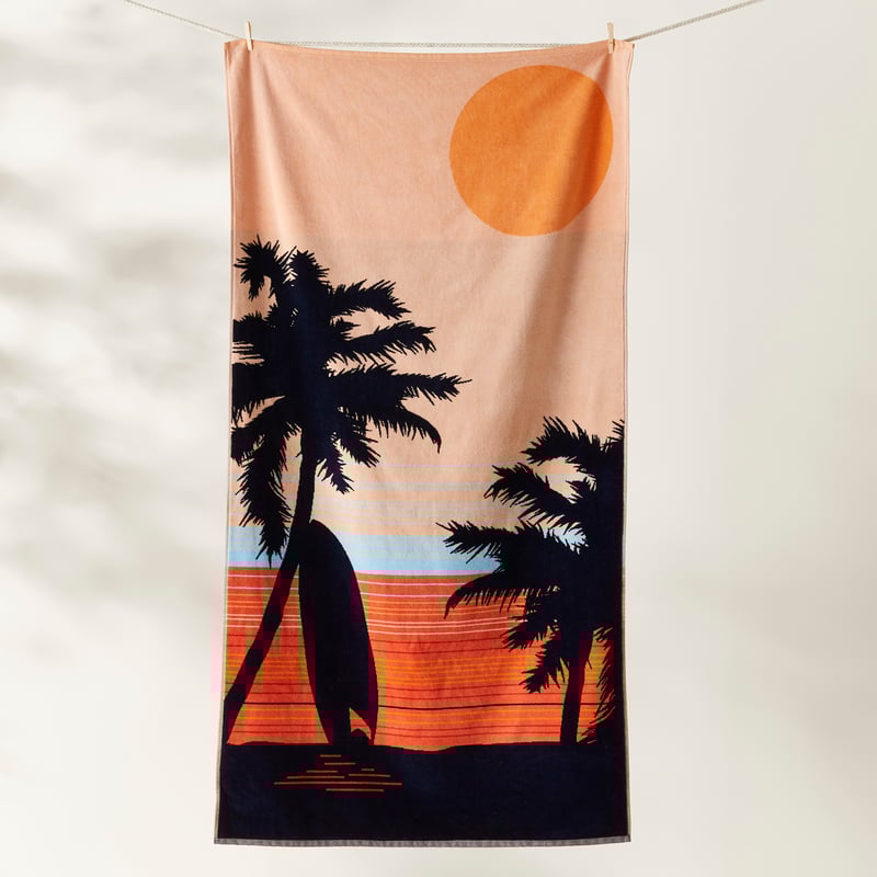 Velour Waikiki Beach Towel