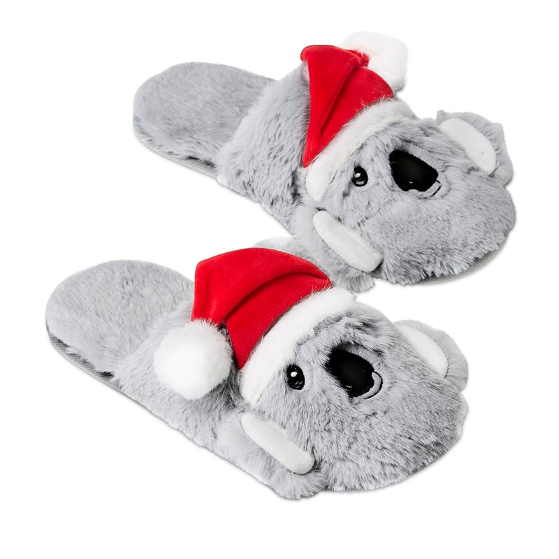 Novelty Christmas Koala Grey Multi Slippers