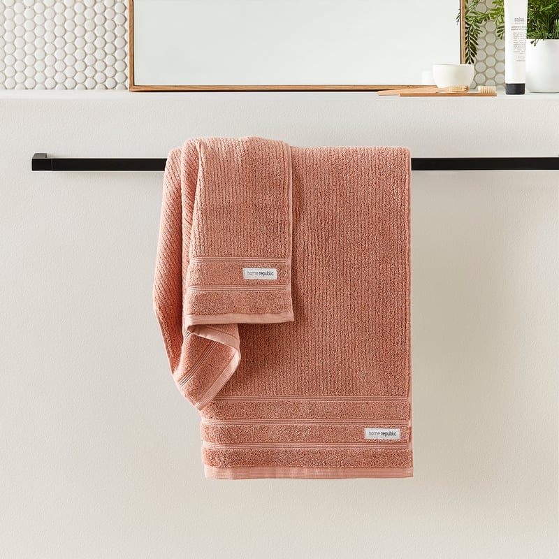Flinders Peach Towel Range