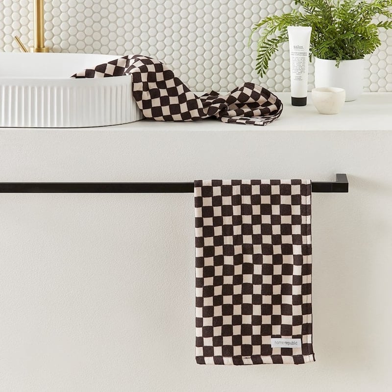 Check Hand Towel 2 Pack