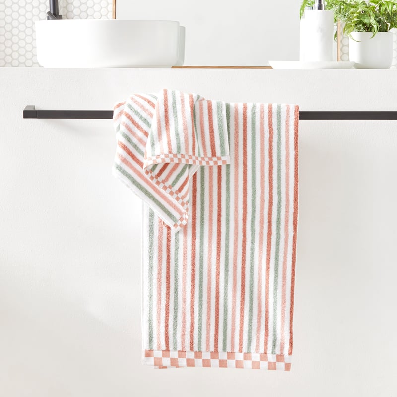 Lottie Stripe Earth Multi Towel Range