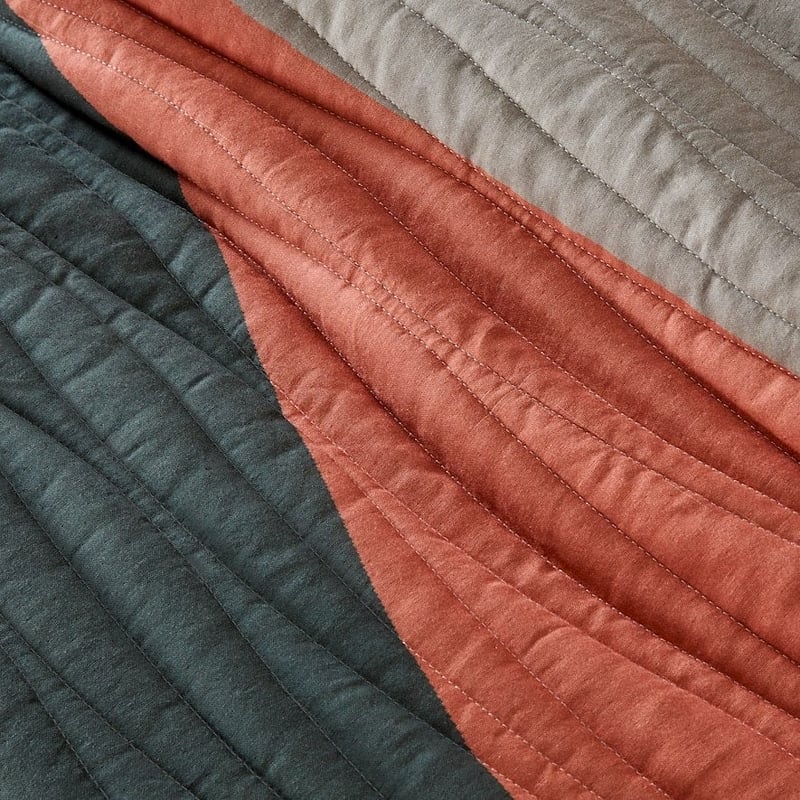 Maus Haus Dark Green Night Sky Quilted Coverlet 
