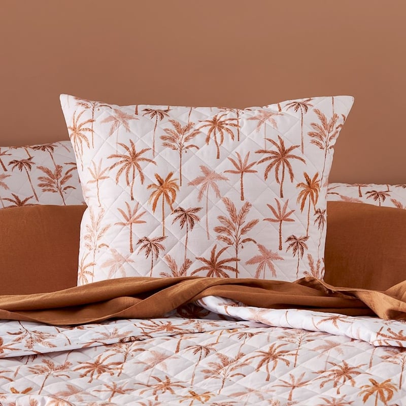 Palm Beach Pink Quilted Coverlet + Pillowcases