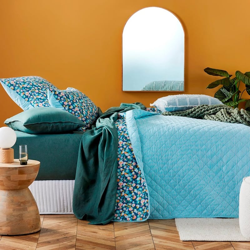 Confetti Floral Multi Quilted Coverlet + Pillowcases