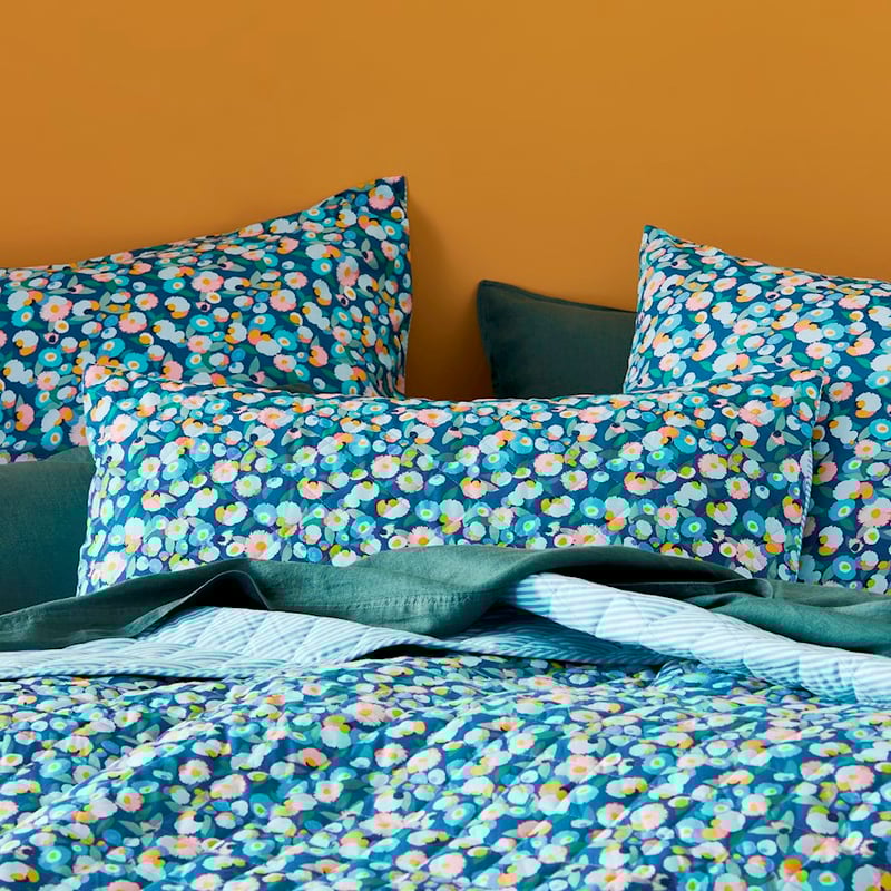 Confetti Floral Multi Quilted Coverlet + Pillowcases