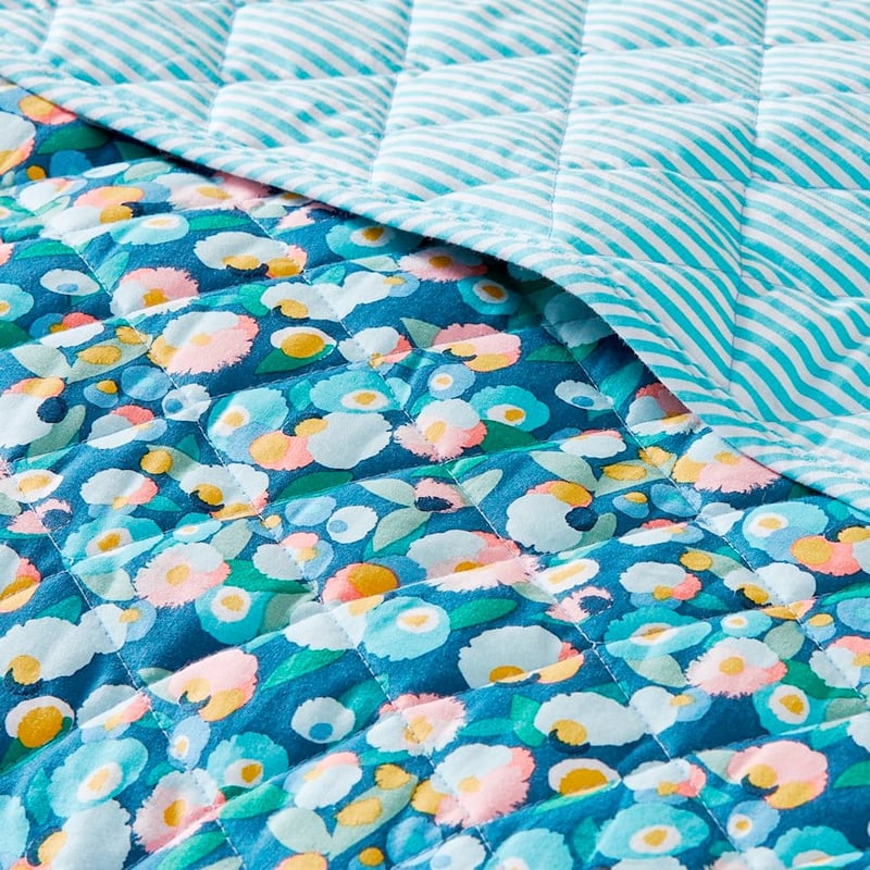 Confetti Floral Multi Quilted Coverlet + Pillowcases