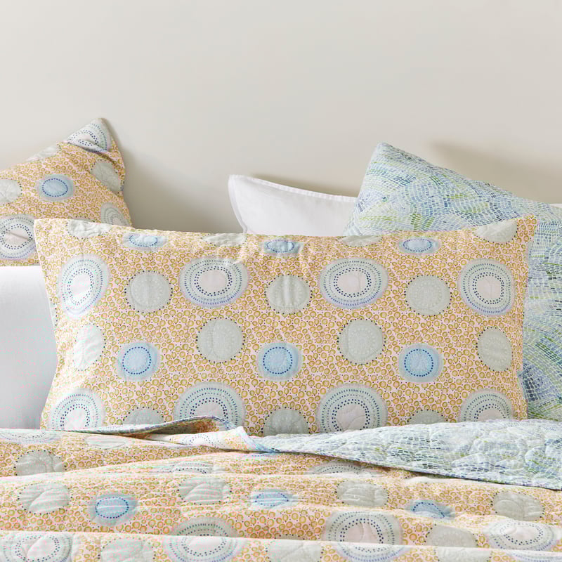 Miimi + Jiinda Miinggi Dreaming Ocean Quilted Coverlet